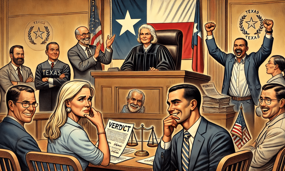 AI generated courtroom illustration